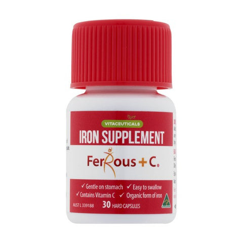 Vitaceuticals Ferrous Iron + Vit C Capsules