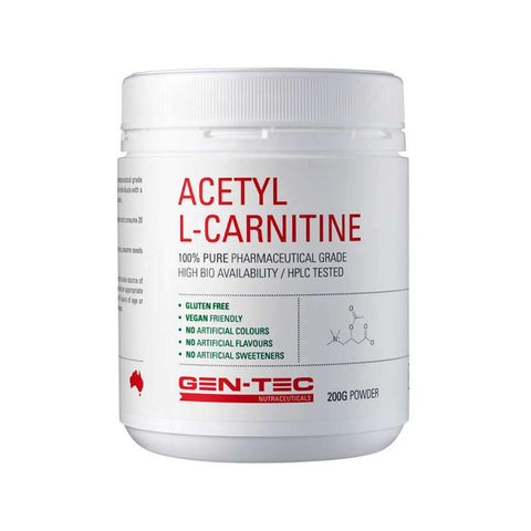 Gen-Tec Nutrition Acetyl L-Carnitine - Fitness Fanatic Supplements Australia