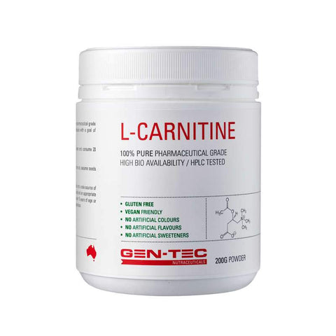 Gen-tec Nutrition L-Carnitine - Fitness Fanatic Supplements Australia
