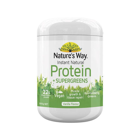 Nature's Way Instant Natural Protein + Super Greens